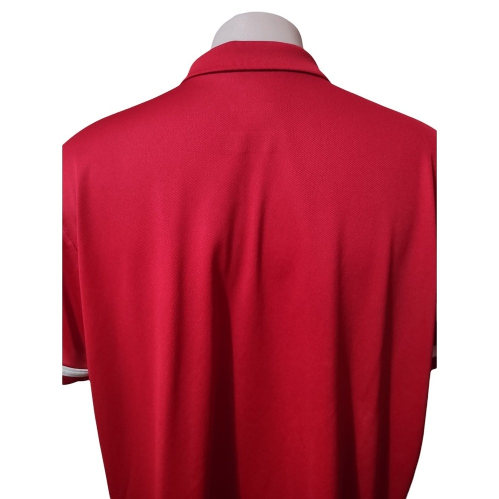Adidas FAU Polo Mens Size 2XL Flint Area United Soccer Club Embroidered Logo Red - Picture 12 of 16